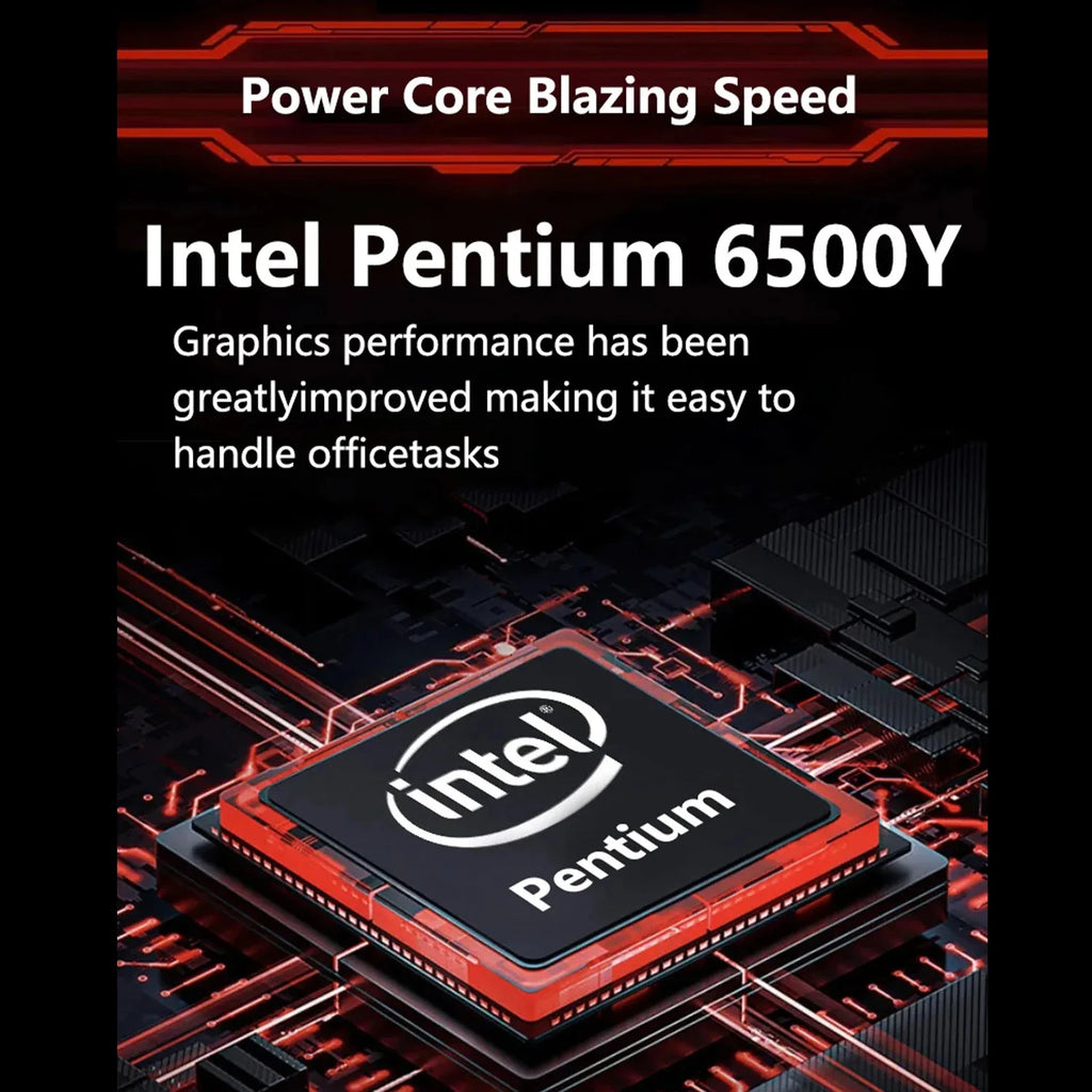 17.3" Portable Laptops Intel 6500Y Windows 11 32GB 2TB HD Display Fingerprint Unlock Gamer Study Office Notebook Computer PC