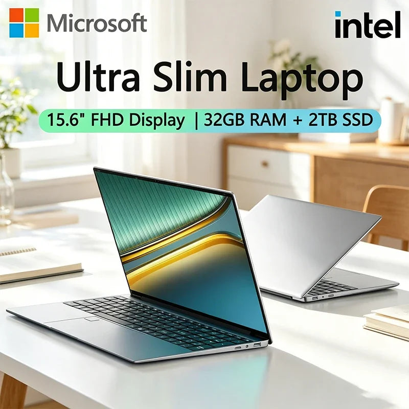 Intel I9-9880H High Performance 15.6 Inch Portable Notebook Win11 Large RAM Large SSD Business Game PC