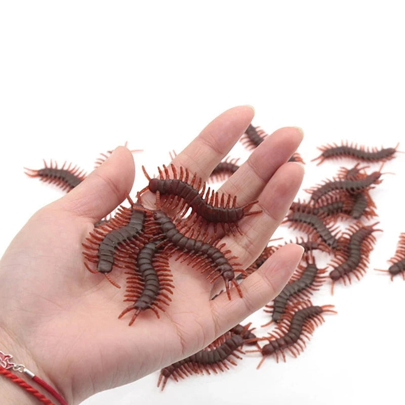 5-50Pcs Halloween gadget Plastic Cockroaches Joke Decoration Props Rubber Toy Gags Practical Jokes Toys Plastic Bugs Cockroach