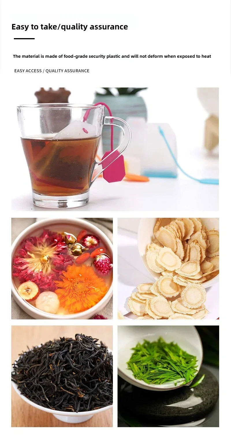 Food-grade Silicone Tea Bags Tea Infuser Colorful Style Strainer Herbal Loose Tea Strainer Tea Diffuser infusor Kitchen Tools