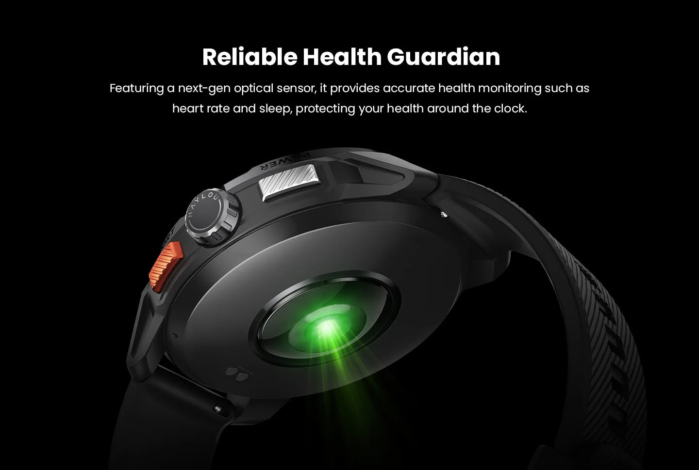 HAYLOU Solar Ultra GPS Smart Watch 1.6” AMOLED Display 60Hz Refresh Rate Bluetooth Calls 5ATM Water Resistance Sports Smartwatc