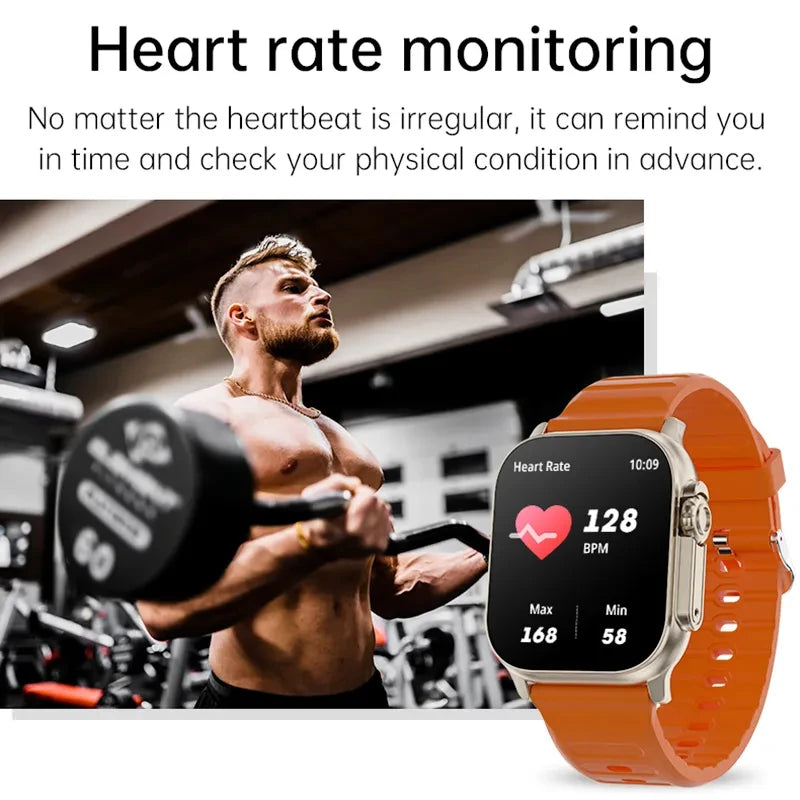 New T900 Ultra 2 Smart Watch Men 49mm Series 8 2.3 "AMOLED Screen NFC Compass Waterproof IWO Ultra 8 Smartwatch For Android IOS
