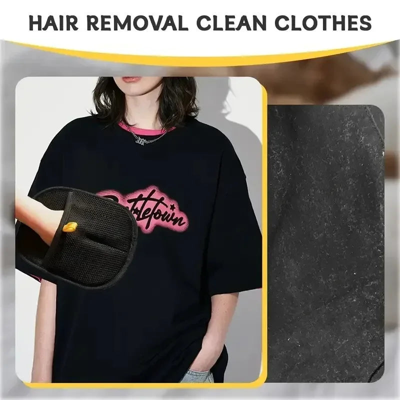 Static Pet Hair Removal Gloves - Grooming & Deshedding Gloves for Dogs Cats - Works on Sofa Carpet Clothes - Multi-Surface Brush