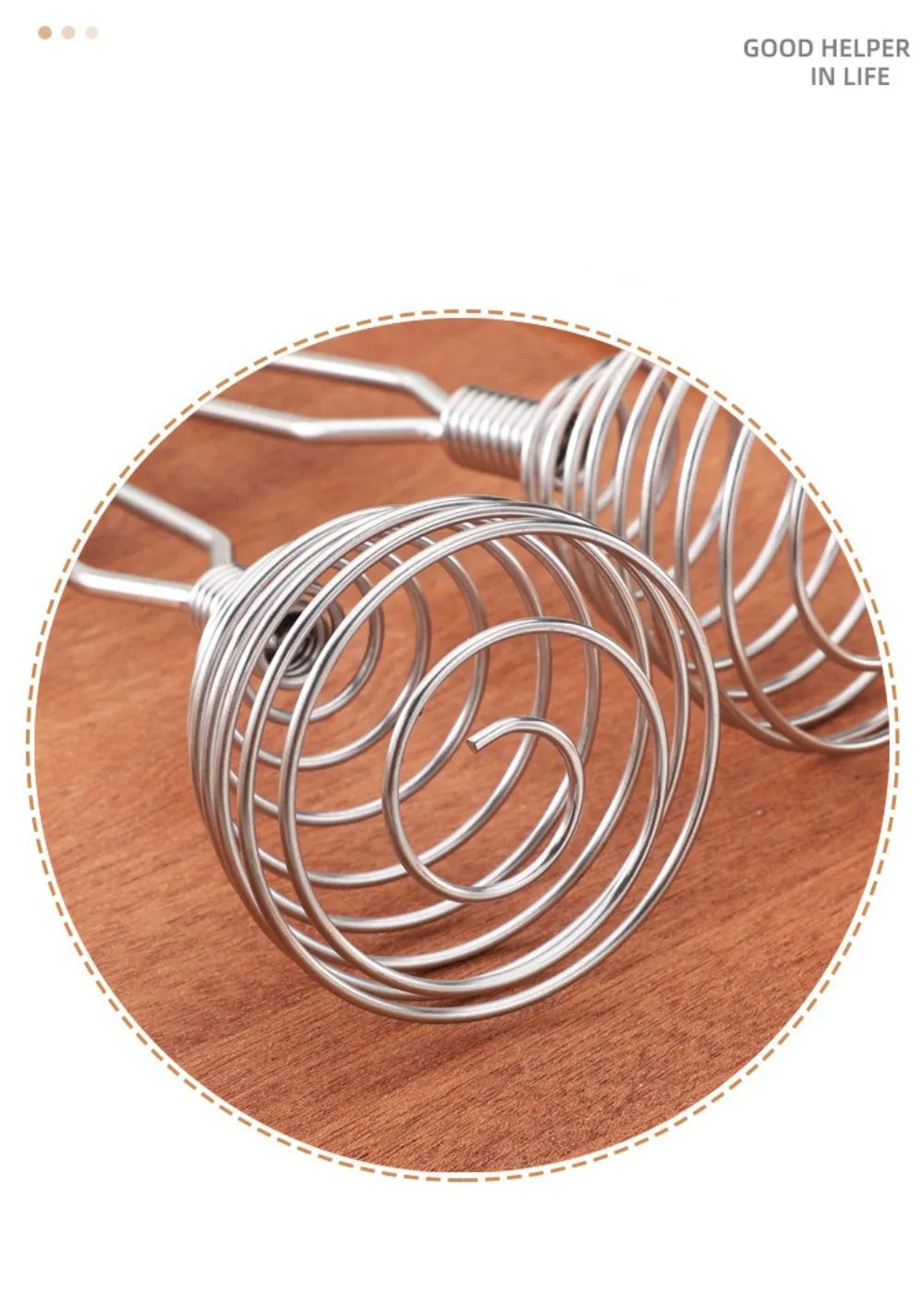 New Stainless Steel Manual Press Type Egg Beater Creative Honey Spoon Mixer Milk Jam Stirring Spoon Kitchen Baking Cooking Tools