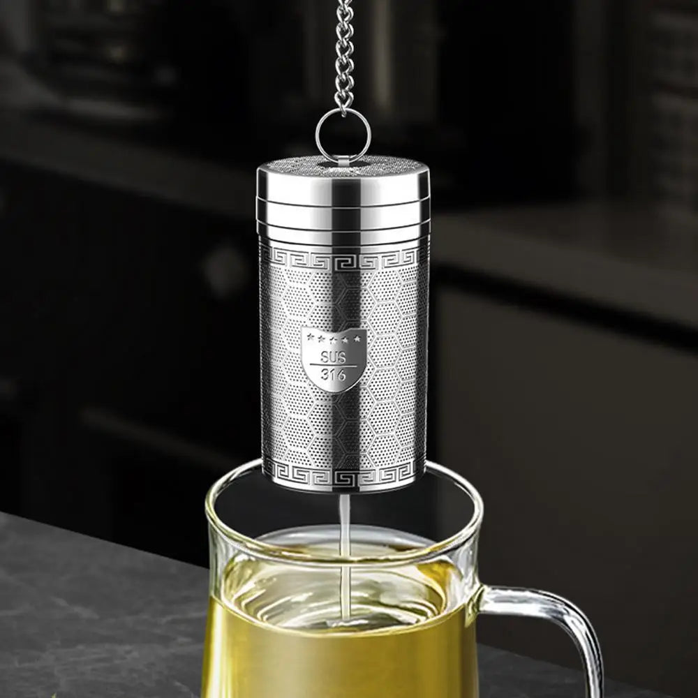 Tea Infuser Stainless Steel Mesh Filter Tea Infuser Teapot Tray Tea Strainer Herbal Filter Kitchen Teaware Accessories