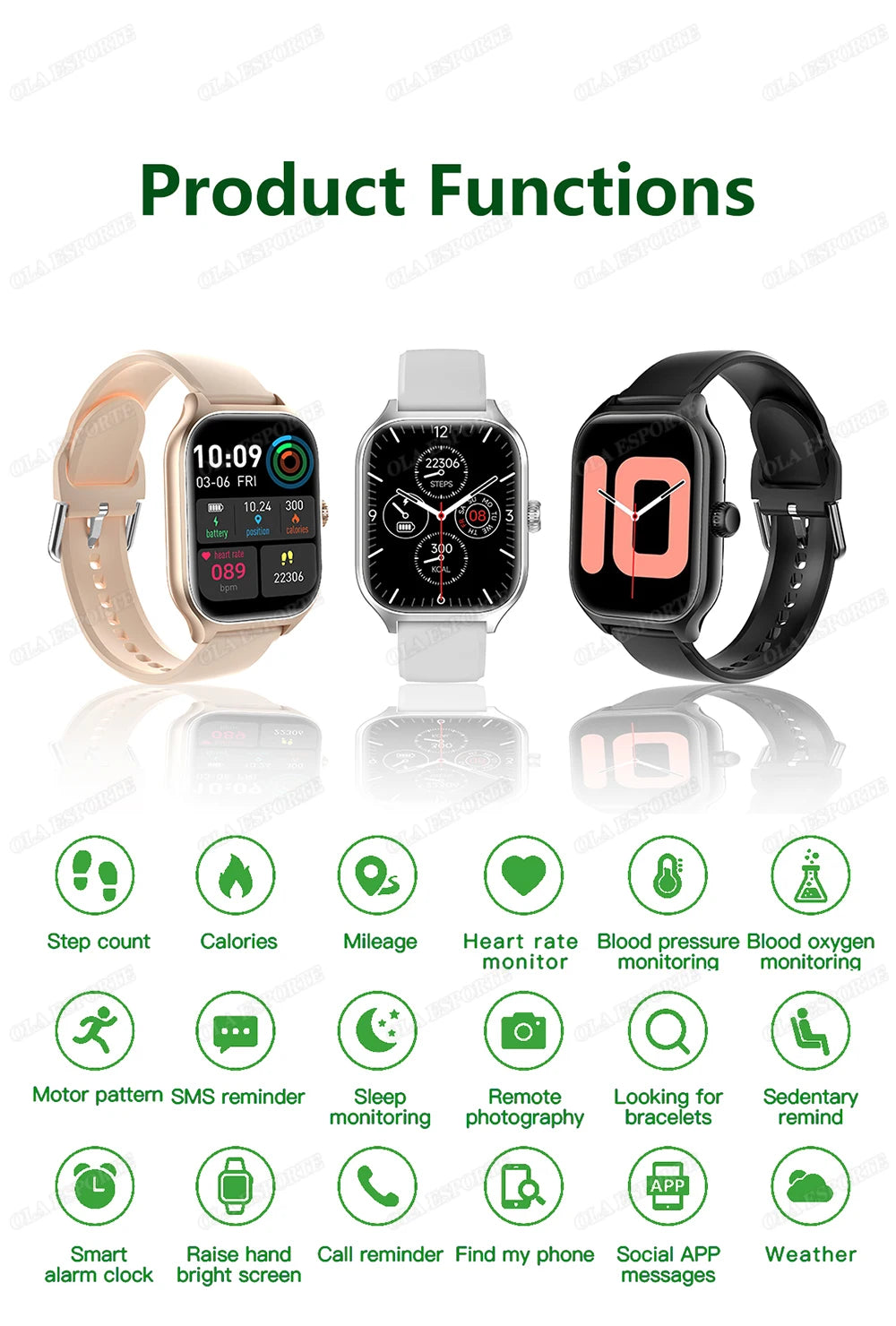 New Smart Watch 2.01'' HD Display Bluetooth Call Health Monitor Sports Mode GPS Track Smartwatch Men Women For Android IOS HT30