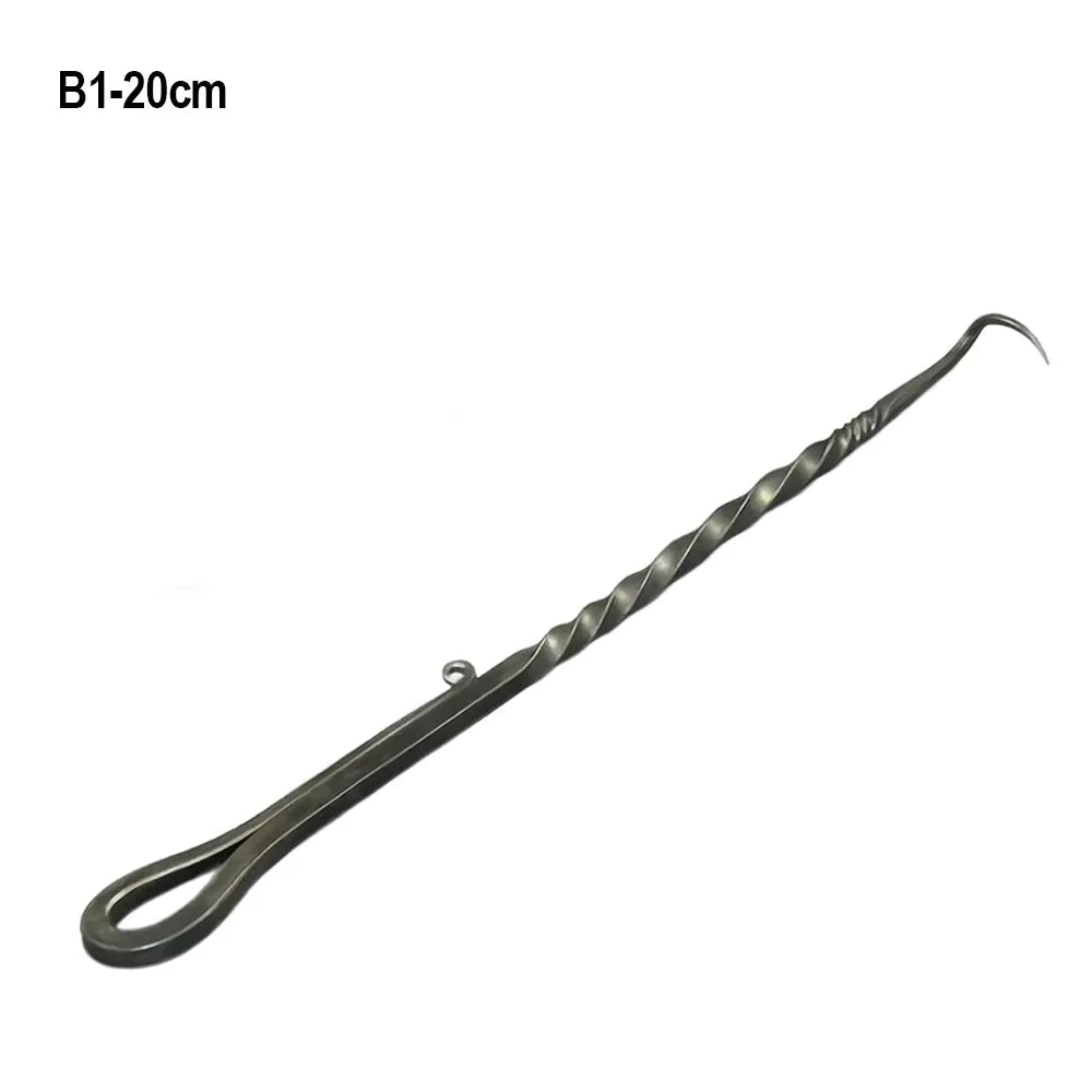 New Stainless Steel BBQ Food Flipper Grill Accessories Cooking Meat Hook Flipper Grilling Outdoor Camping Cooking Grill Tool