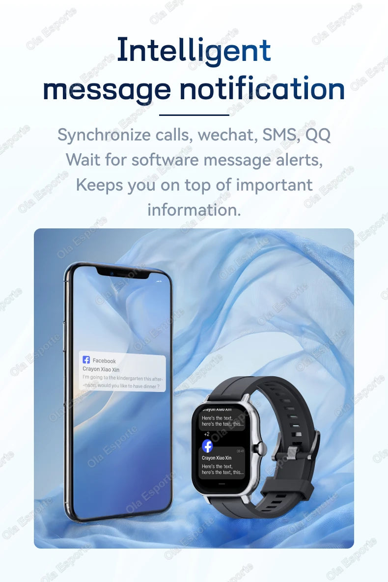 New Smartwatch 1.83'' HD Screen Heart Rate/Sleep Monitor Wireless Bluetooth Call Music Control Smart Watch For Men Women R30Max
