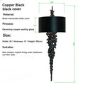 Later, All Copper Living Room Wall Lamps Model Rooms Corridors Lobbies Clubs Artistic Wall Lamps Simple Decorative Wall Light
