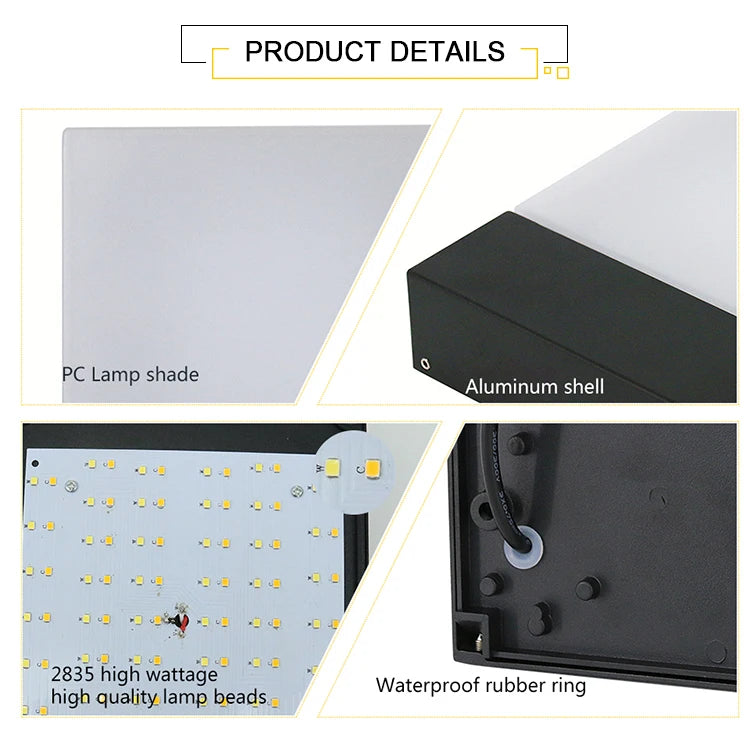 Outdoor waterproof IP65 minimalist ultra bright wall lamp villa courtyard entrance garden wall lamp exterior wall decoration