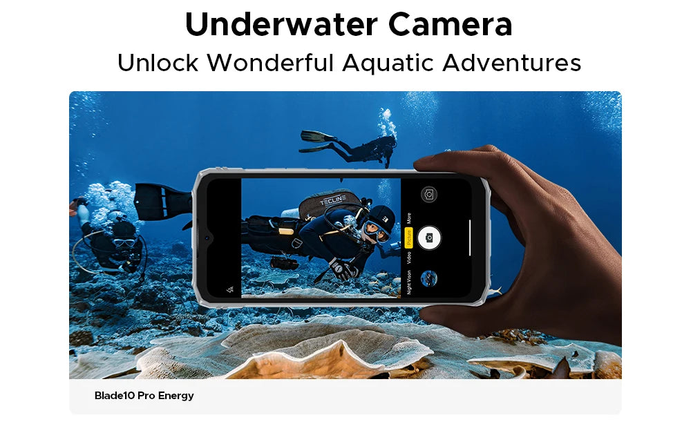 DOOGEE Blade10 Pro Energy Rugged Phone 32GB 256GB 6.56” HD+ Screen 6150mAh Large Battery 50MP AI Camera Android 15 NFC