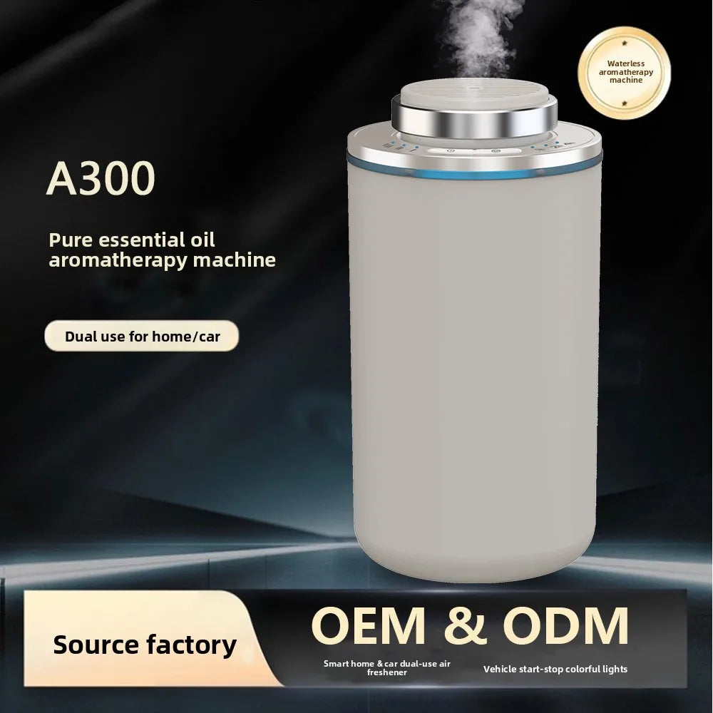Mini Waterless Car Aroma Diffuser USB Rechargeable Portable Fragrance Scent Machine for Bedroom Toilet Spa