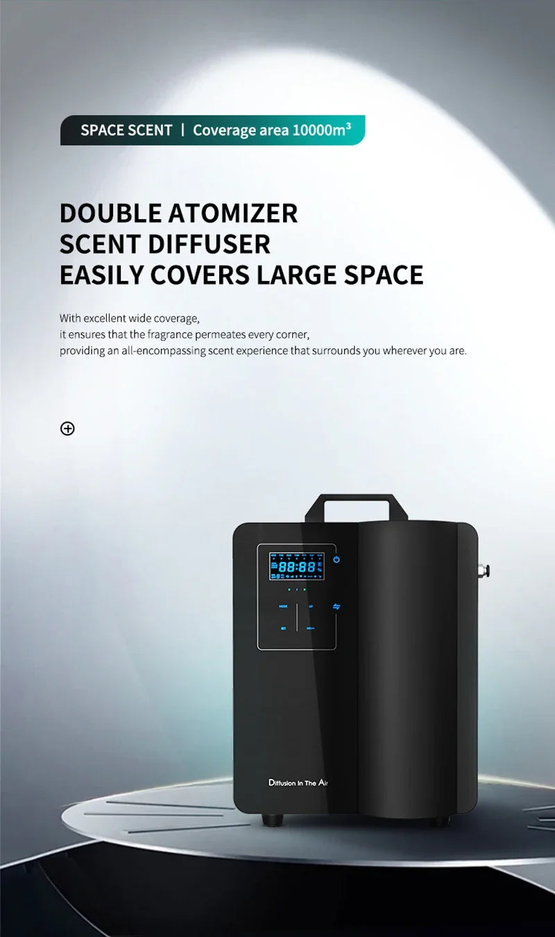 NAMSTE Hotel Home Scenting Device 10000m³ Commercial Electric Aromatic Diffuser Dual nozzles Aromatherapy Atomizer Aroma Burner