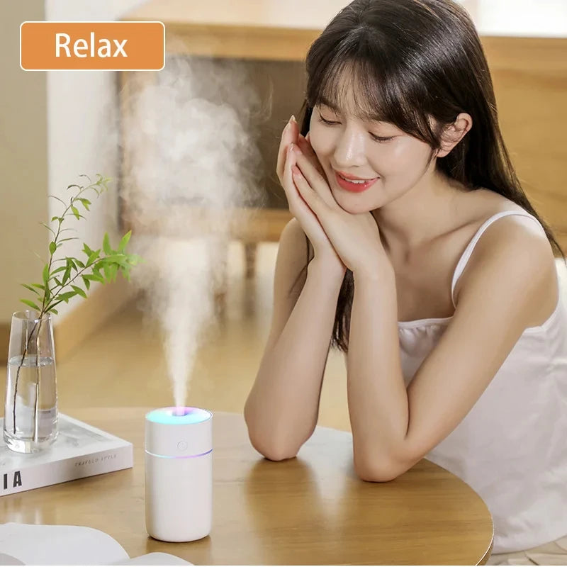 HOMEFISH Colorful Portable Mini Air Humidifier USB Rechargeable Wireless Home Car Aroma Diffuser Essential Oil Atomizer