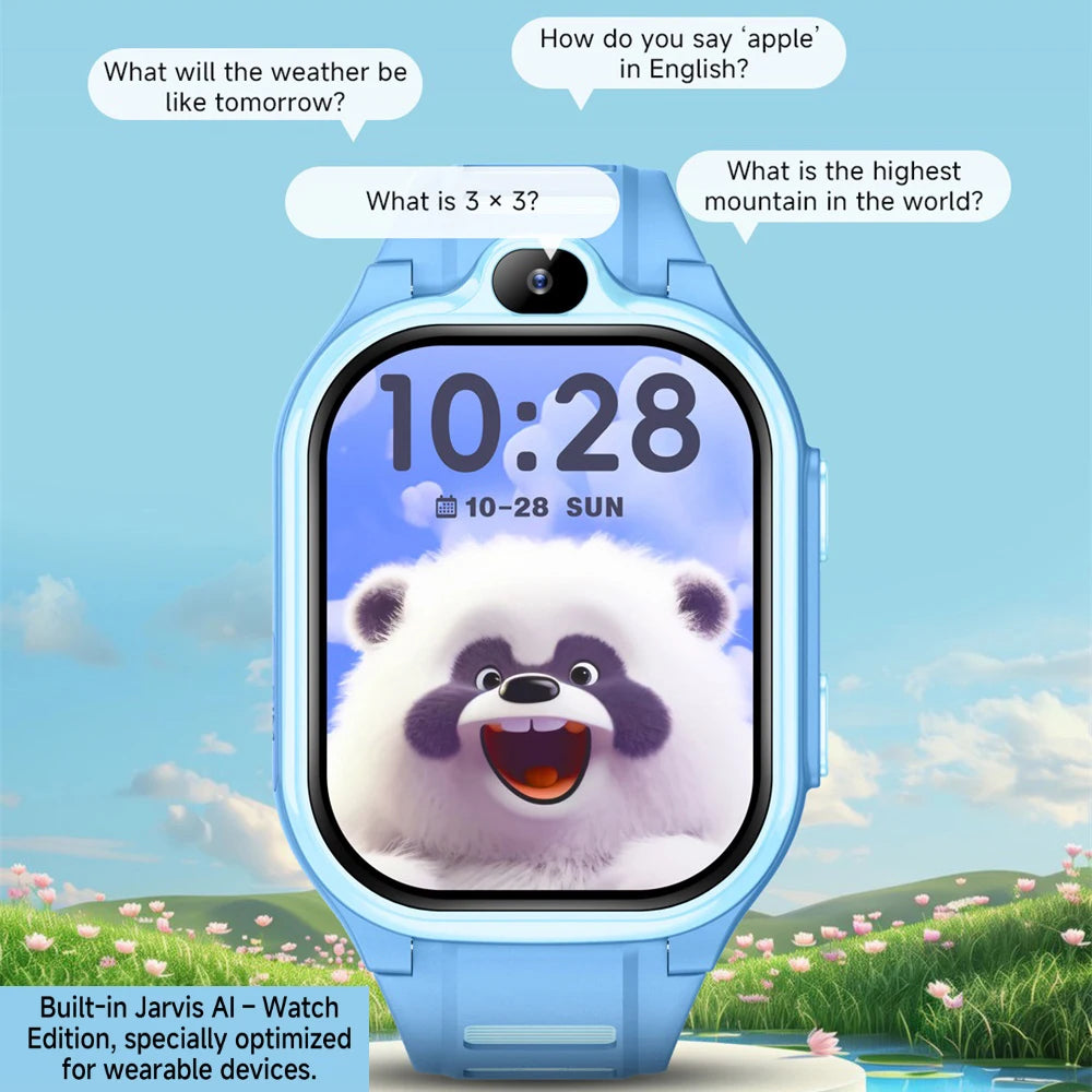 New 4G Smart Watch Kids GPS Video Call APP Download Child Smartwatch Voice Assistant Phone Watches Voice Chat Camera Alarm Clock