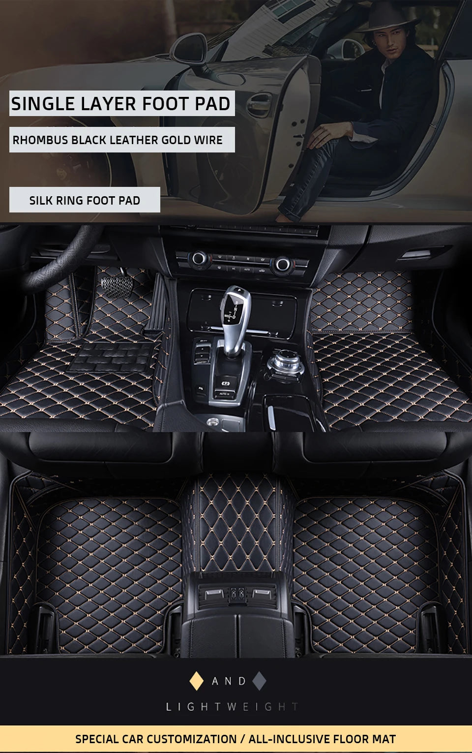 YOGOOGE Custom Car Floor Mats For Suzuki Ignis 2015-2023 Auto Carpets Foot Coche Accessorie