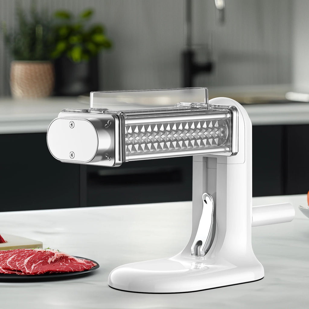 Manual Meat Tenderizer Tool, Meat Tenderizer Machine with Stainless Steel Gear, Steak Flatten Cuber Rolling Meat Poultry Tenderi