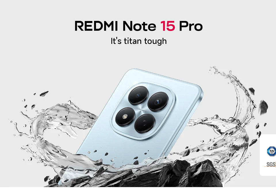 Global Version Redmi Note 15 Pro 4G Smartphone 6500mAh 45W Battery 200MP OIS Main Camera 6.77" 120Hz Display Xiaomi Cellphone