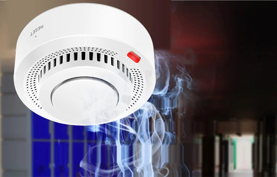 360° Comprehensive Detection, Tuya Smart WiFi Smoke Detector, Remote Monitoring Of Home Safety, Compatible With Alexa And Google