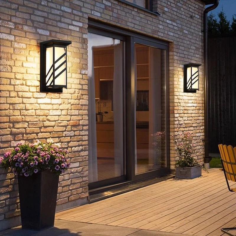 12W/18W LED Outdoor Wall Lamp Plastic/Aluminum Front Door Waterproof IP65 Sconce Garden Patio Terrace Home Wall Lighting Fixture