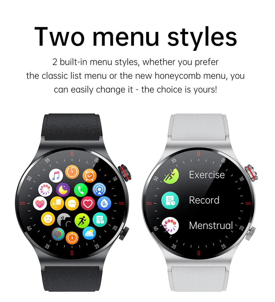 2026 Fashion Smartwatch HD Touch Heart Rate Bluetooth Call Sleep Monitoring NFC Weather Sport Mode Smart Watch For Android IOS