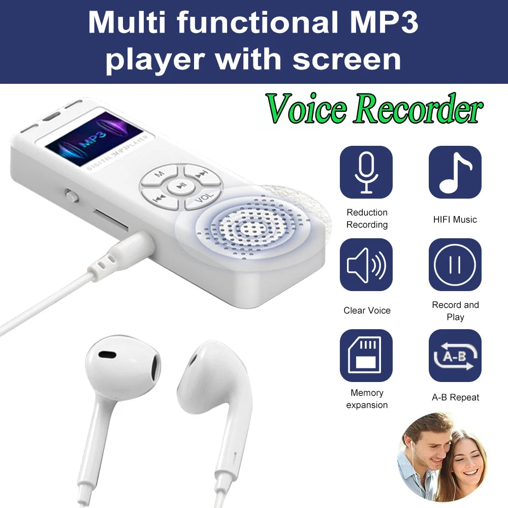 Mini Digital Audio/Sound/Voice Recorder Convenient MP3 Player Digital Voice Recorder FM Mini Radio HiFi Sound Quality