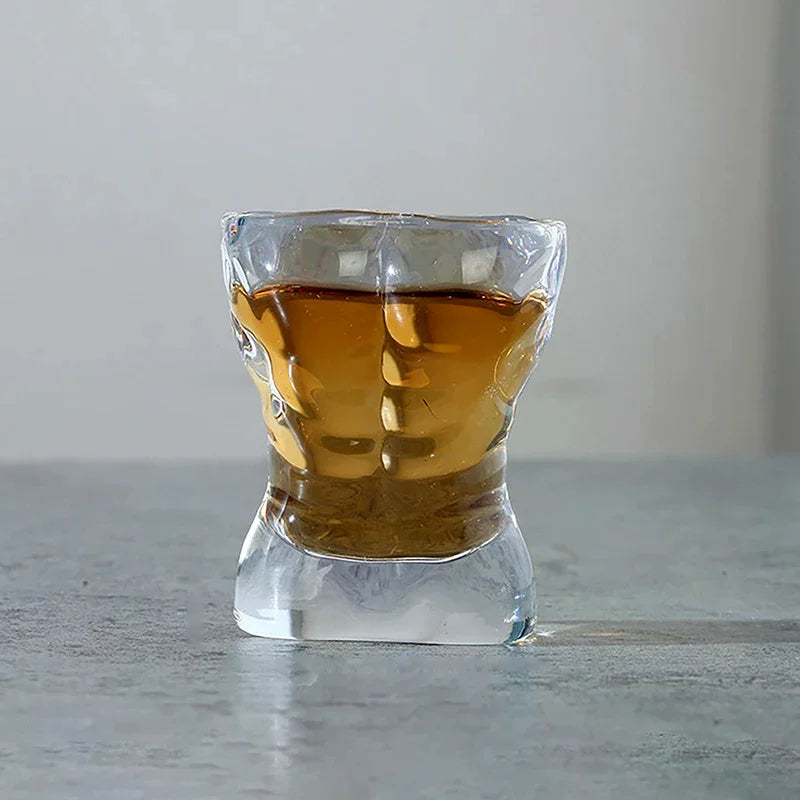 1PC Novelty Body Shaped Glass Beer Cup, Transparent Drinkware for Cocktails and Juices, Funny Wine Glass, Bar and Cafe