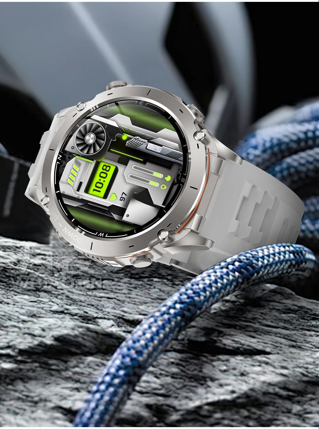 2025 GUHUAVMI Y-101 GPS Sports Smart Watch 10ATM Waterproof Built-in Dual-Band GNSS Compass Altimeter Military Grade Smartwatchs
