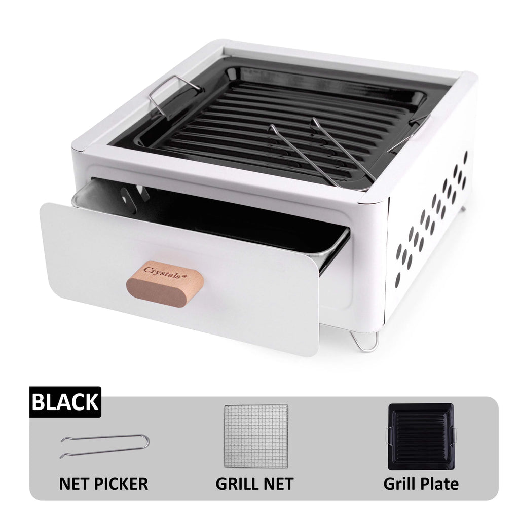 skPortable BBQ Grill, Folding Tabletop Charcoal Barbecue Grill, Foldable Stainless Steel BBQ Grill for Camping, Garden, Travel, Picnic, Outdoora