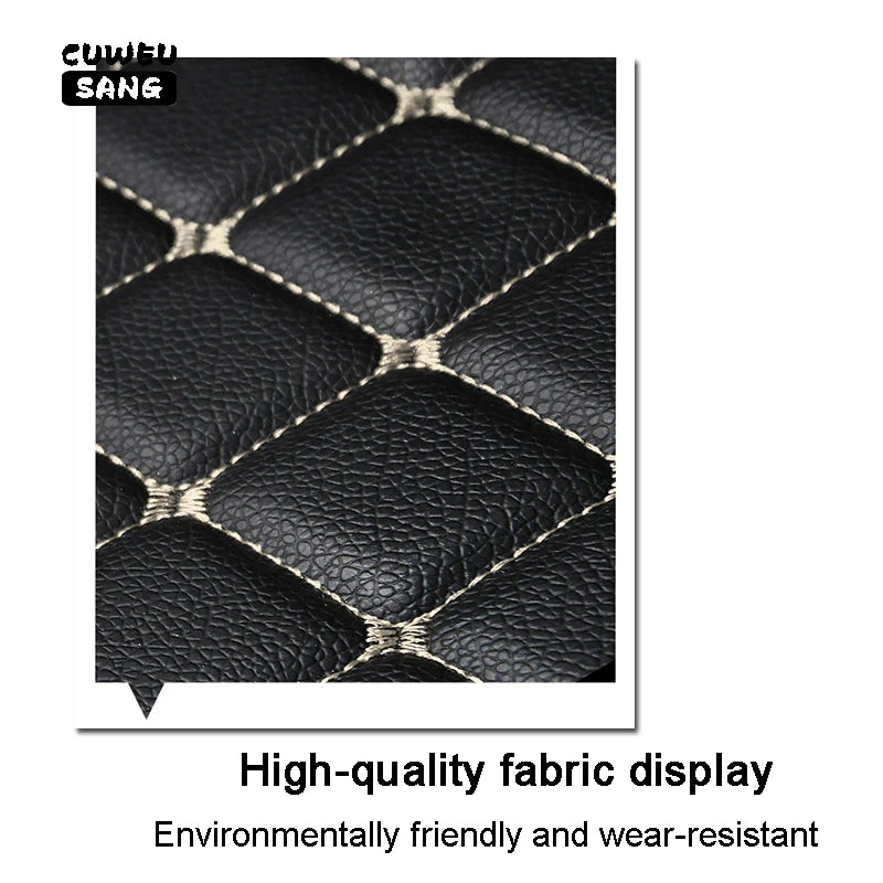 CUWEUSANG Custom Car Floor Mats For Peugeot 2008 2013-2023 Auto Carpets Foot Coche Accessorie