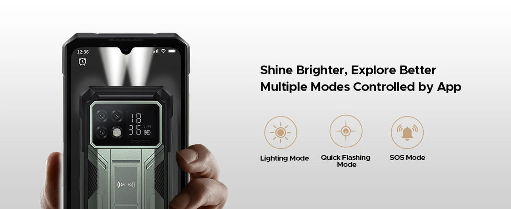 DOOGEE S200 Max 5G Rugged Phone 1.32" Rear Display Dual light Flashlight 16GB 512GB 22000mAh  6.72'' 120Hz Screen Smartphone NFC