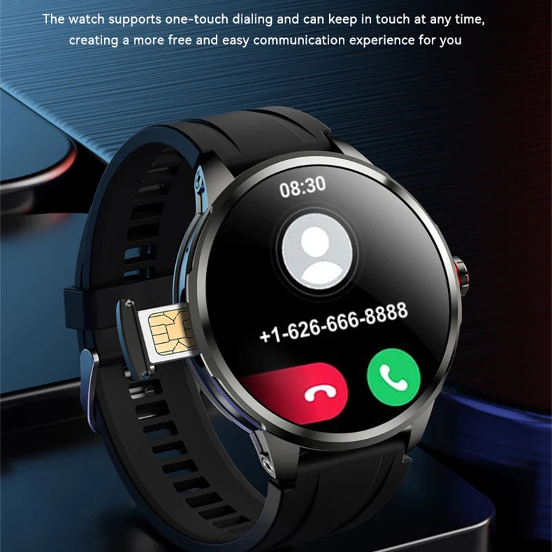 4G Full Network Smart Watch 8GB+128GB RAM 1.95 inch HD Screen 900W Video Call 2100mAh WIFI GPS Google Play Smartwatch Flashlight