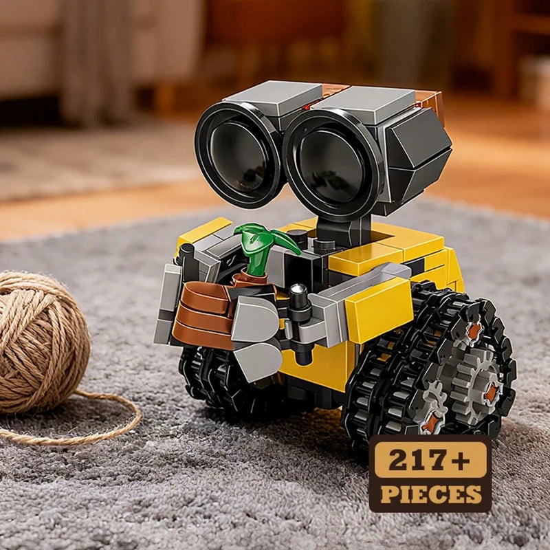 Classic Movie 200+pcs Mini Robot Wall-e MOC Building Blocks Model DIY Bricks Kits Creative Toys for Kids Children Adult Gifts