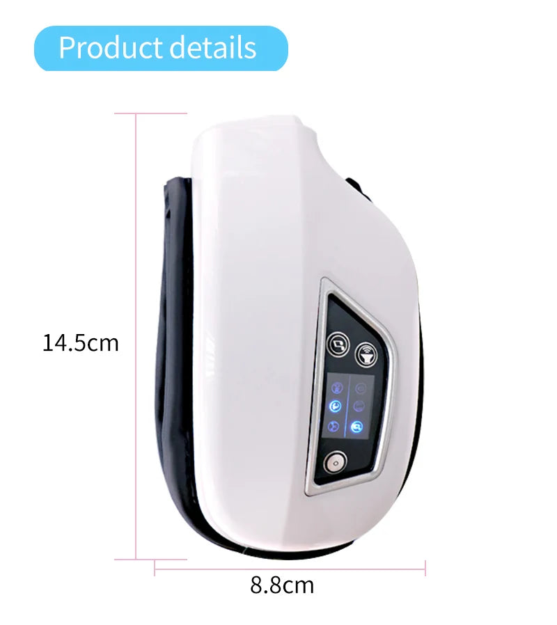 6D Smart Eye Massager Vibration Airbag Compress Eye Care Instrument Bluetooth Music Eye Massage Glasses Eye Relax Fatigue