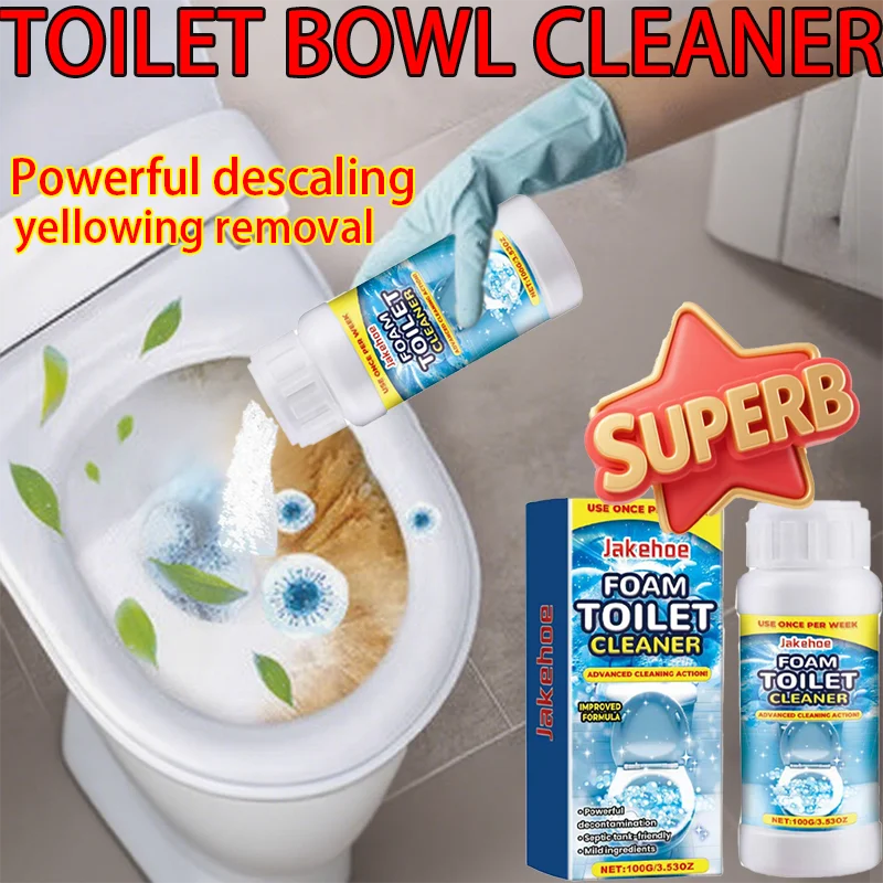 Foam Toilet Cleaner Deep Cleaning Strong Decontamination And Odor Removal Suitable For Squat Pits Urinals Toilet Tanks