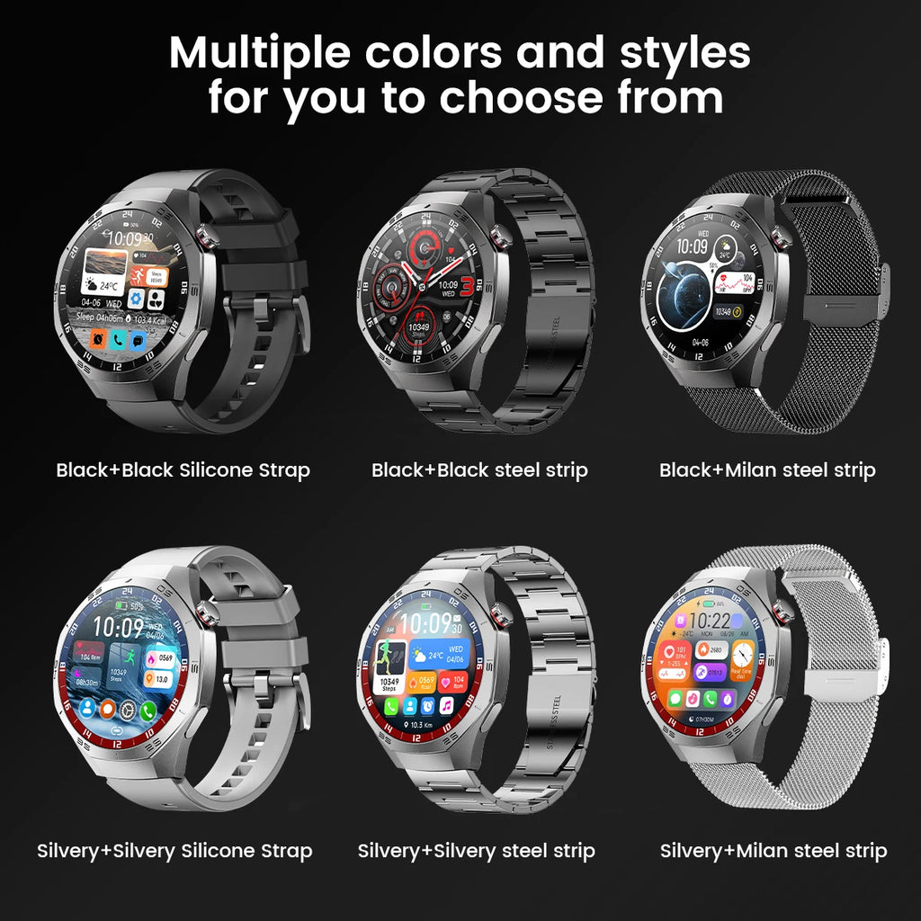 Smart Watch 5 Pro GPS NFC Smartwatch Men 360*360 AMOLED Screen Heart Rate Monitor Bluetooth Call IP67 Waterproof Men Smartwatch