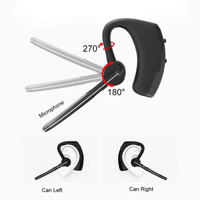New V8/V9 Business bluetooth headset stereo HD wireless Headphone Car hands-free Earphone with HD Mic for iPhone Samsung Huawei