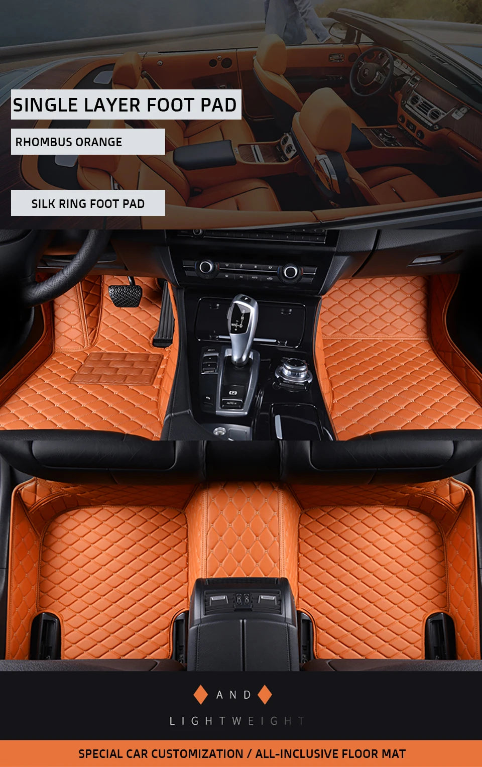 DOODRYER Custom Car Floor Mats For Cadillac CT6 Auto Carpets Foot Coche Accessorie