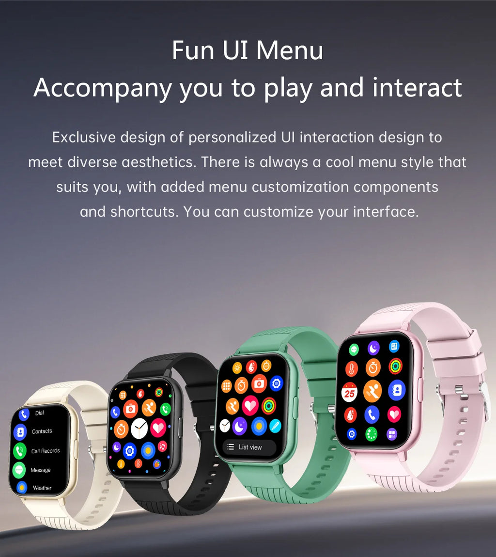 LIGE 2025 Smart Watch Men Full Touch IP67 Waterproof Alarm Clock Heart Rate Health Monitor Lady Gift Sports Fitness Smartwatches
