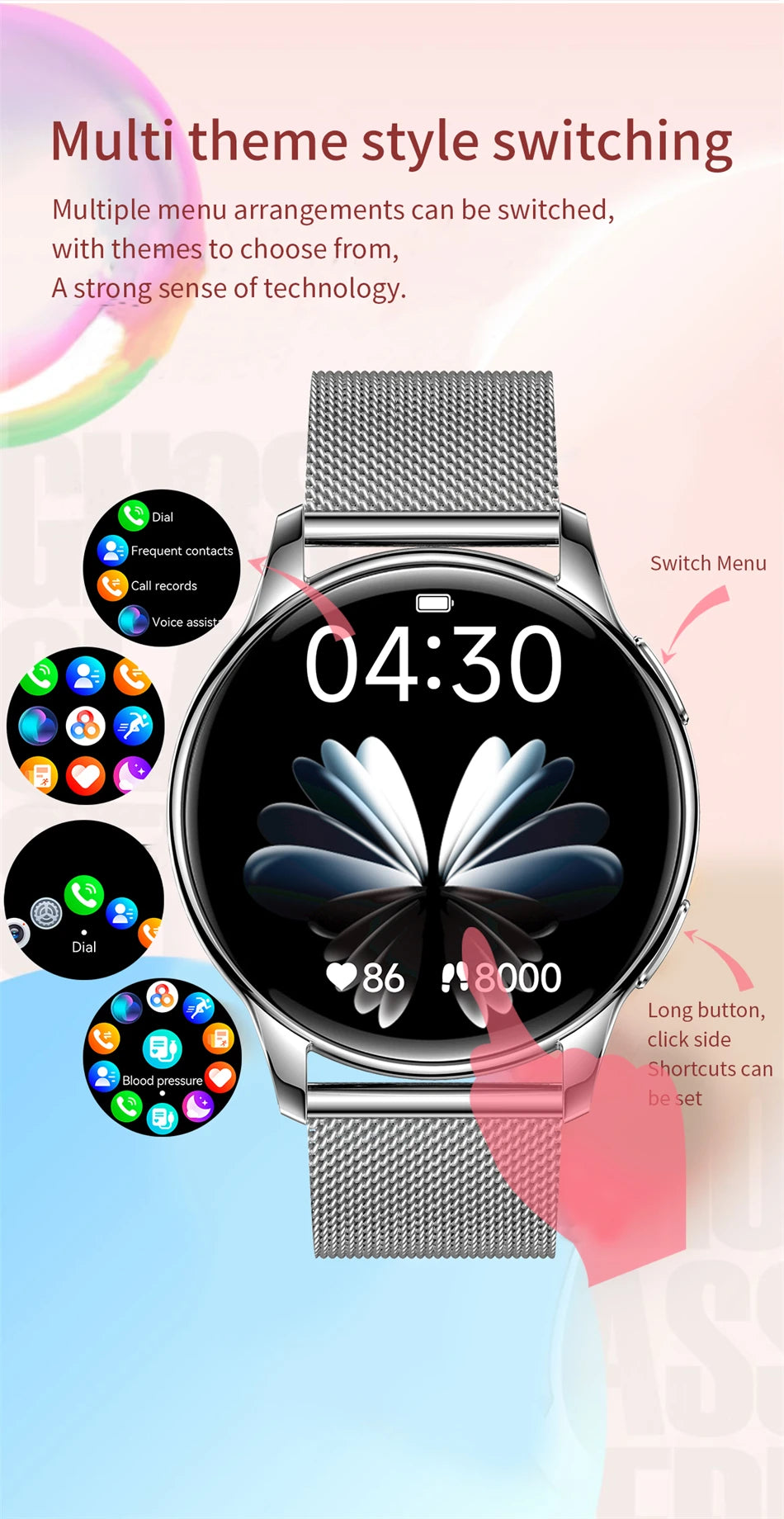 New Smart Watch Men Health monitoring Sports Fitness Watch Heart Rate Full Touch Screen Bluetooth Call 2025 Men and women Gift