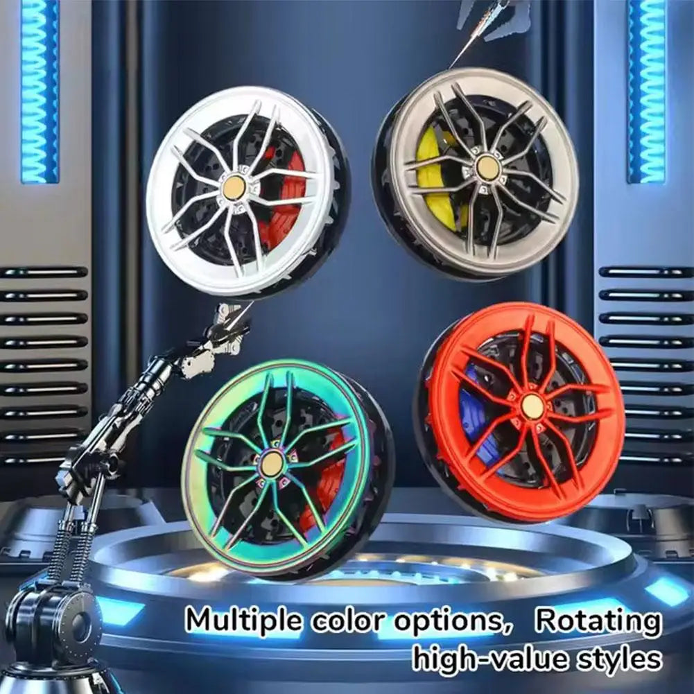 Car Air Freshener Rotatable Clip Auto Wheel Hub & Air Vent Fragrance Tire Fragrance Clips Decorative Car Accessories