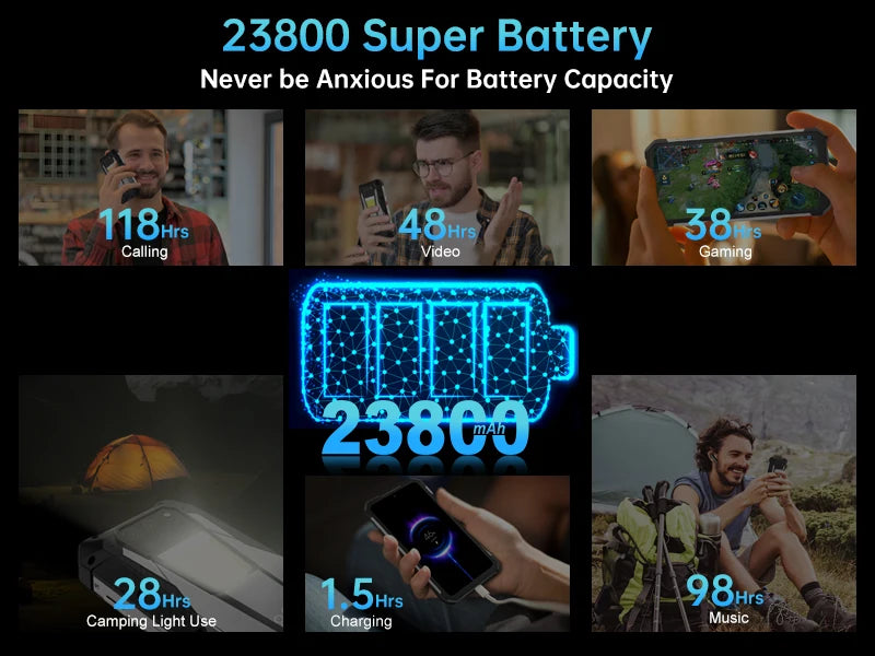 8849 Tank 3 Rugged 32GB 512GB 23800mAh Android14 120W Charger Dimensity 8200 5G 200MP 120Hz Outdoor Light  GPS Dual SIM
