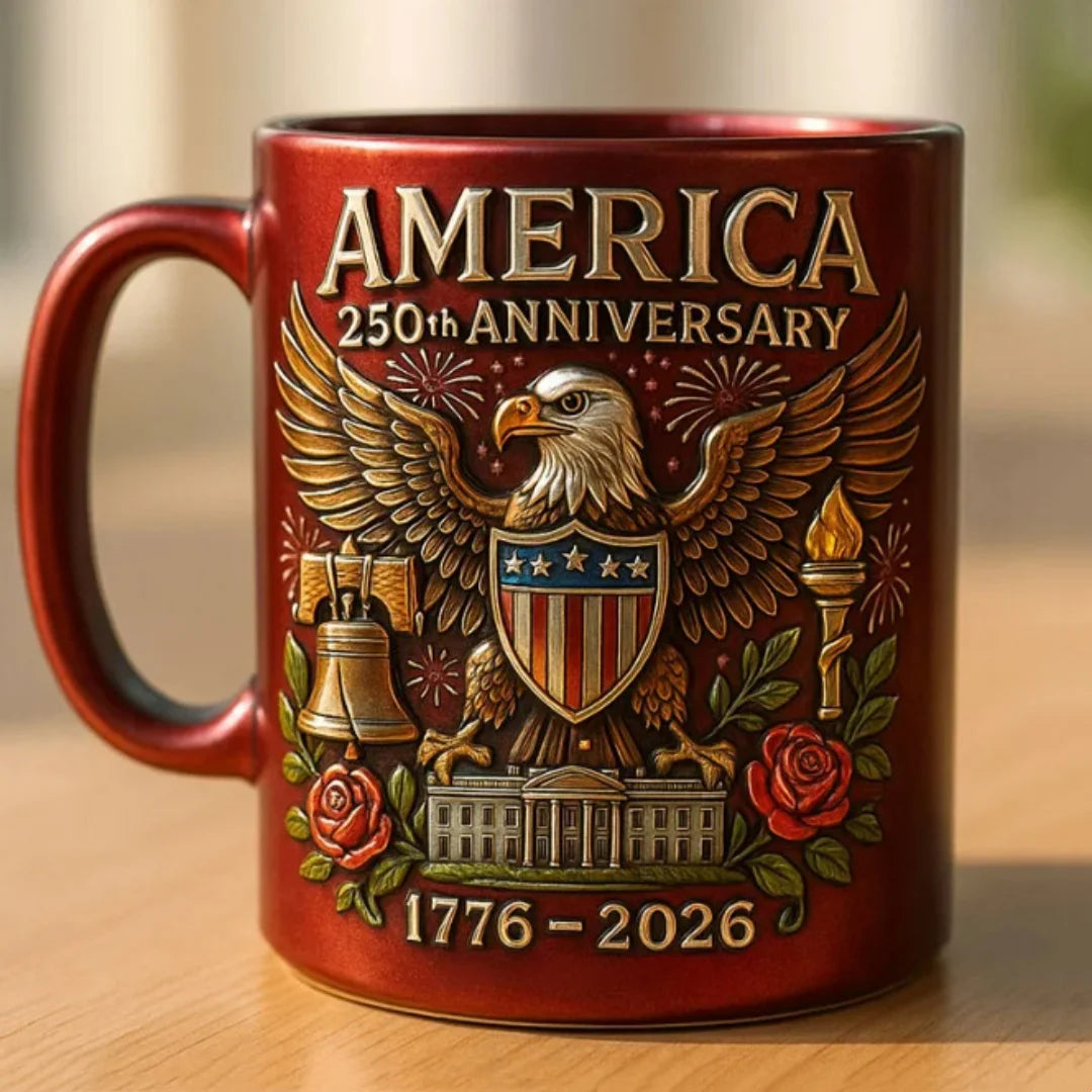 America'S 250th Anniversary Mug Ceramic Water Cup Multi-Purpose Tea Milk Coffee Cup Party Beer Mug Usa 250th Anniversary