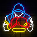 Boxing Neon Light USB Powered Dimmable LED Ambient Decorative Light Suitable for Gym Men's Casual Space Boxing Enthusiast Gift
