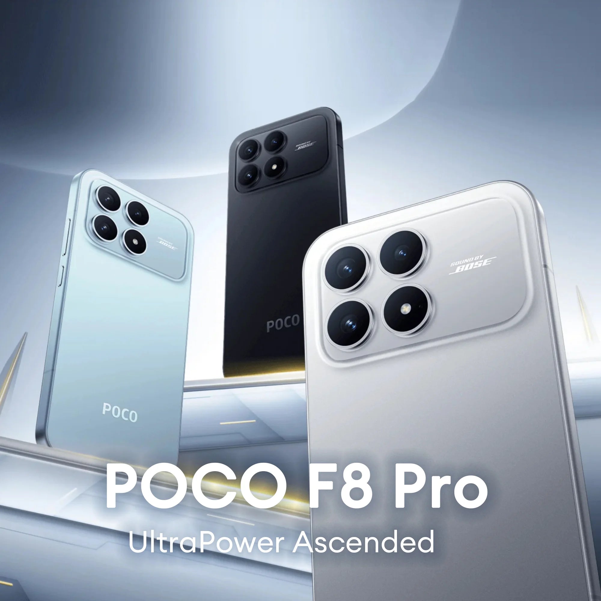 POCO F8 Pro 5G 12+512GB Dual eSIM 6.59" 120Hz Eye-care AMOLED Display 3nm Flagship Snapdragon® 8 Elite 50MP 6210mAh 100W NFC