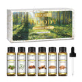 EUQEE 6 Bottles Floral Series Essential Oils Set For Diffuser Candle Making-Rose Lavender Ylang Ylang Jasmine Geranium Chamomile