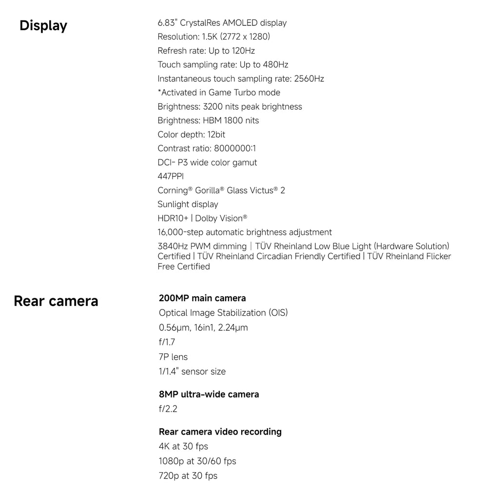 Xiaomi Redmi Note 15 Pro+ 5G, 12+512GB Global Version, Snapdragon® 7s Gen 4 6.83" 120Hz AMOLED Display 200MP Camera 6500mAh 100W