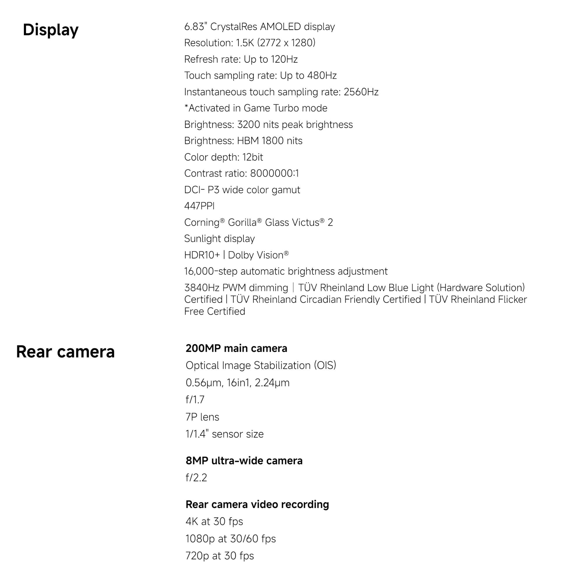 Xiaomi Redmi Note 15 Pro+ 5G 8+256GB Global Version Snapdragon® 7s Gen 4 6.83" 120Hz AMOLED Display 200MP Camera 6500mAh 100W