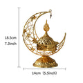 Middle Eastern Hand-held Crescent Metal Incense Burner Golden Living Room Tabletop Incense Burners Arabic Ornament