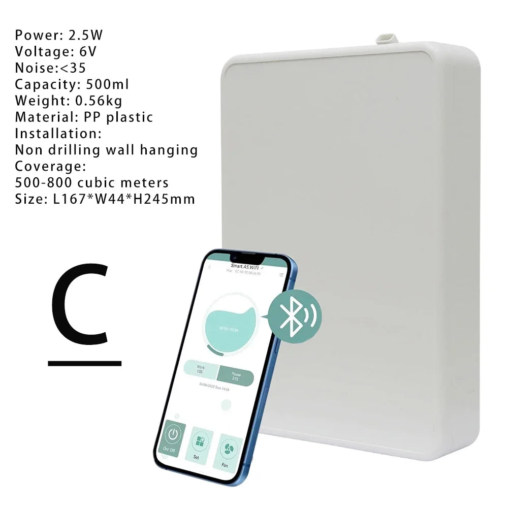 Fragrance Device for Home Hotel Waterless Aroma Diffuser 300ml WIFI Control Essential Oil Diffuser Timer Function Aromatic